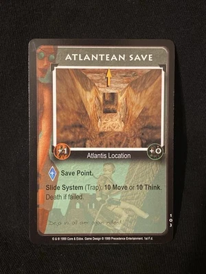 Atlantean Save 103 Tomb Raider Trading Card Game TCG CCG 1999 - Image 1 of 2