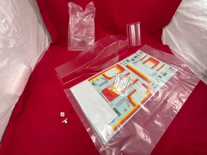 Team Associated RC10 GRAPHITE  EDITION clear BODY + WING DECALS window mask - Picture 1 of 5