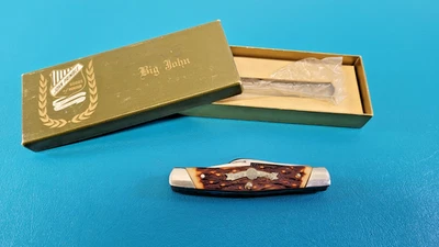Vintage John Primble Big John 72-BJ Folding Knife 3 Blades in Factory Box TR550 - Image 1 of 4