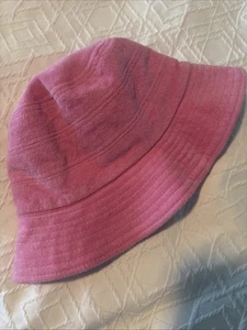 Araminta James Brand Terry Bucket Hat 100% Cotton Candy Pink As New One Size - Picture 1 of 5