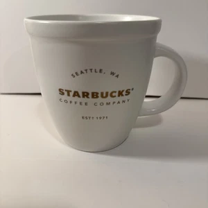 Starbucks White with a Written Iridescent Logo Coffee Tea Mug 16 oz 2016 (129) - Bild 1 von 4