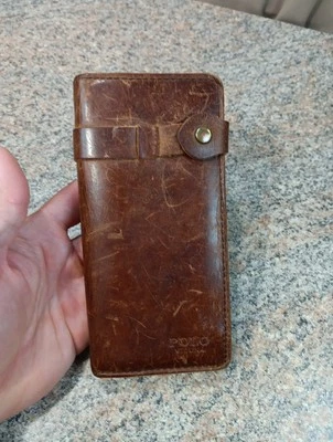 Vintage seltene Polo Vicuna Leder Geldbörse - Bild 1 von 4