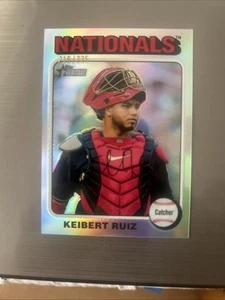 Keibert Ruiz 2024 Topps Heritage High Number Chrome Silver Refractor 218/225 - Picture 1 of 3