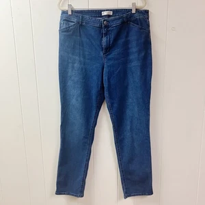 J Jill Denim bewährte Damenjeans schmales Bein Größe 16 blau Stretch Taschen gebraucht, in einwandfreiem Zustand - Bild 1 von 8