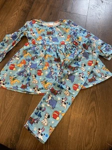 Disney Puppy Dogs Pjs Set New Blue Size 4 - Picture 1 of 5