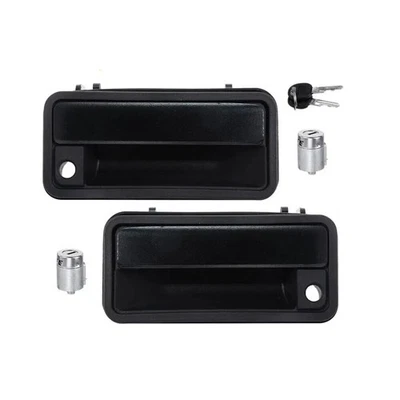 Manija de puerta exterior delantera negra con cilindro de bloqueo para Chevrolet Tahoe 1995-2000 Foto 1 de 4