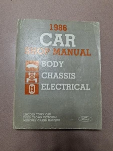 Ford Car Shop 1986 carrocería manual chasis eléctrico - Lincoln Town Car - Crown Vic - Imagen 1 de 2