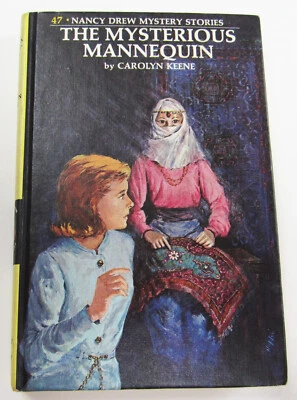 Nancy Drew Mysterious Mannequin 1977 Mystery Book #47 Hardcover NICE White Multi - Imagem 1 de 4