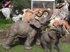 Elefant Deko Figur lebensecht 42cmx57cm Gartendeko Baby Hotant NEU