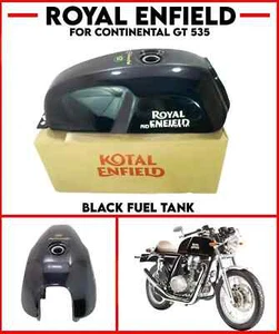 Black Fuel Tank for Royal Enfield Continental GT 535 – Perfect Fit - Picture 1 of 7