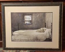 Andrew Wyeth "Master Bedroom" LARGE FRAMED & 2X Matted Art Print Americana 37x30