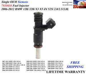 Genuine Siemens 1 Injector For 2006-2012 BMW 128i 328i X3 X5 Z4 525i 2.0/2.5/3.0 - Picture 1 of 1
