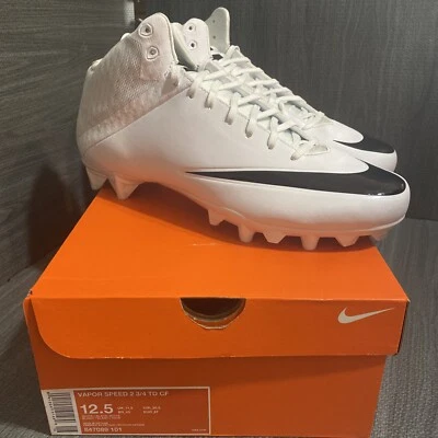 NIKE Vapor Speed 2 3/4 TD CF Football Cleats Orange & White Size 12.5 With Box - Image 1 of 4