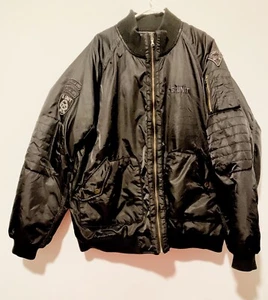 Mens G-UNIT Bomber Jacket Lined 2XL Heavyweight Nylon - Picture 1 of 9