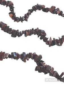 NWOT Ubranded 33" Tiger Eye Endless Polished Nugget Strand - Picture 1 of 5