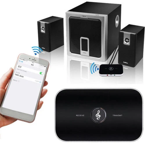 Wireless Bluetooth 2 in1 Audio Transmitter and Receiver 3.5MM RCA Adapter - Image 1 of 3