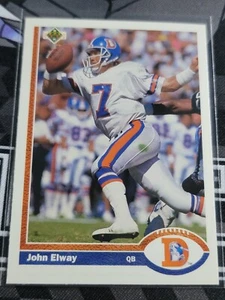 JOHN ELWAY 1991 Upper Deck #124. BRONCOS - Picture 1 of 2