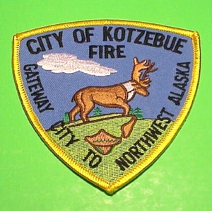 KOTZEBUE ALASKA ( GATEWAY CITY TO NORTHWEST ALASKA ) 4" FIRE DEPT. PATCH - Picture 1 of 1