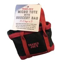 2 Trader Joe’s Micro Tote With Grocery Bags. Limited Edition Xmas Gift Ornament