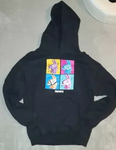 Suéter con capucha negro manga larga para niño talla mediana fortnite - Imagen 1 de 5