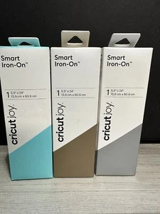 Cricut Joy Smart Iron HTV Teal, Gold, Silver  Iron on Bundle Lot - Picture 1 of 2