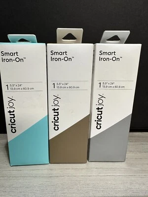 Cricut Joy Smart Iron HTV Teal, Gold, Silver  Iron on Bundle Lot - Image 1 of 2