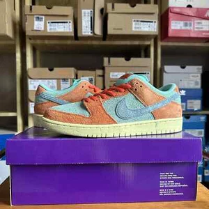 UK 9 - Nike Dunk SB - Low Pro PRM - Orange Emerald Rise - Bild 1 von 8