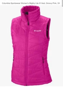 Columbia Women’s SMALL Hot Pink Vest Mint Condition - Picture 1 of 8