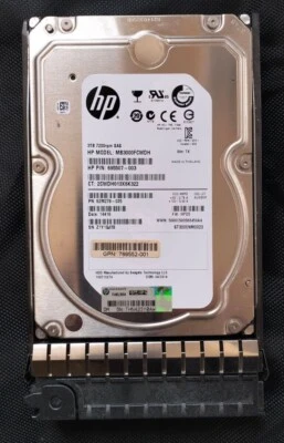 769550-B21 3TB 7.2K SAS 3.5in DP MDL Hard Drive 769771-001 ST3000NM0023 - Image 1 of 4