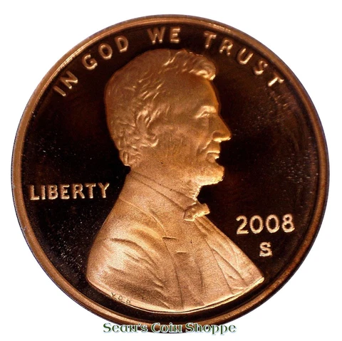 2008 S Lincoln Cent Penny 1C Gem Deep Cameo Proof Red San Francisco Ships Free! Cover