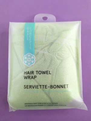 Daily Concepts Your Hair Wrap Towel – Quick Drying, New, One Size, Green - Image 1 of 2