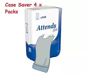 Attends Ultra Care Disposable Bibs Napkins 35cm x 69cm 4 x Packs of 100 - Picture 1 of 4