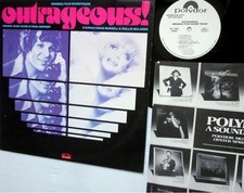 OUTRAGEOUS! soundtrack WHITE LABEL PROMO near-mint vinyl Polydor LP Paul Hoffert