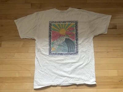 Stussy Laguna Designs Horizon T Shirt Mens XL White Beach Surf Art - Image 1 of 3