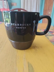 Taza de café espresso de cerámica 5Starbucks antideslizante 2006 10 oz negra - Imagen 1 de 4