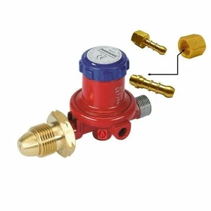 LPG Gas Hose Regulator Propane Bottle 0.5-4 Bar 6mm Tail Barbecue Heater NEW - Picture 1 of 4