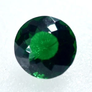 Lab Created Green Emerald Round Cut 50 Ct Huge Size Loose Gemstone Certified - Picture 1 of 6