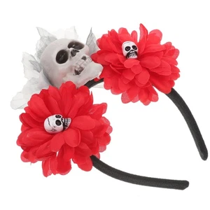 Diadema Calavera Halloween Diadema Decoración Simulación Tocado - Imagen 1 de 12