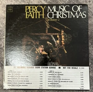 Percy Faith Music Of Christmas (Radio Station Copy) LP - Foto 1 di 4