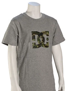 DC Boy's Star T-Shirt - Grey Heather / Camo - New - Picture 1 of 1