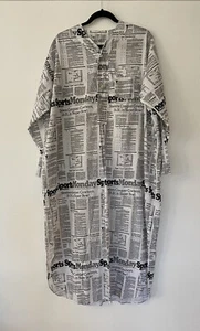 VTG 70s Diplomat Superbowl 13 Steelers Cowboys Sleep Gown XL New York Times AOP - Picture 1 of 7