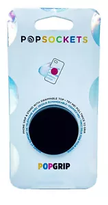 Authentic PopSockets Black Swappable PopSocket Pop Socket PopGrip - Picture 1 of 3