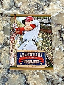 2014 Panini Classics Legendary Lumberjacks Mike Trout #22 Los Angeles Angels 