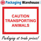 Tr503 Caution Transporting Animals Sign  Transit Livestock Cattle Farm Market