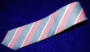 J. CREW MADE IN U.S.A. RED/BLUE/WHITE STRIPED LINEN/SILK SLIM TIE - NWT - TIES. - Picture 1 of 3