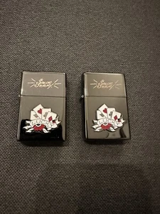 Lot Of 2 Vintage Sailor Jerry "Lucky" windproof lighters 2007 Limited Edition - Picture 1 of 9