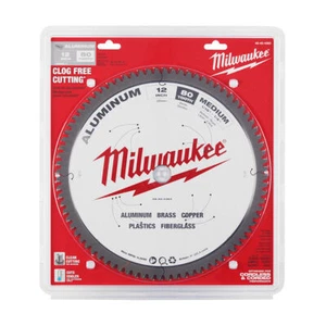 MILWAUKEE 12" ALUMINUM METAL CUTTING CARBIDE CIRCULAR SAW BLADE 80T 48-40-4365 - Picture 1 of 4