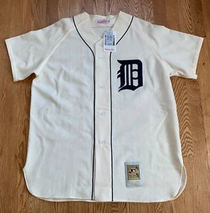 NWT 1968 Detroit Tigers Al Kaline Mitchell Ness Authentic U.S.A. Flannel Jersey - Picture 1 of 10