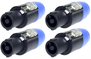 4x Speakon kompatibler Stecker 4-polig, Kabelstecker Boxenstecker 4pol NEU - Bild 1 von 3