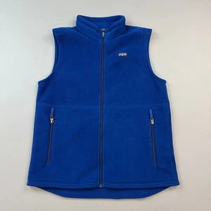 Patagonia Synchilla Vest Kids 2XL Blue Full Zip Fleece Hiking Outdoor Gorpcore - Picture 1 of 12